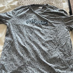 Gymshark Micro Print T shirt light grey